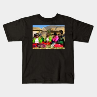 Ladies of Uros Islands Kids T-Shirt